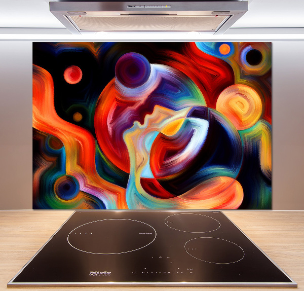 Pannello retrocucina con motivo astratto