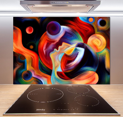 Pannello retrocucina con motivo astratto