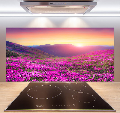 Rivestimento parete cucina con motivo Colline rosa
