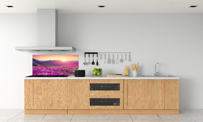 Rivestimento parete cucina con motivo Colline rosa