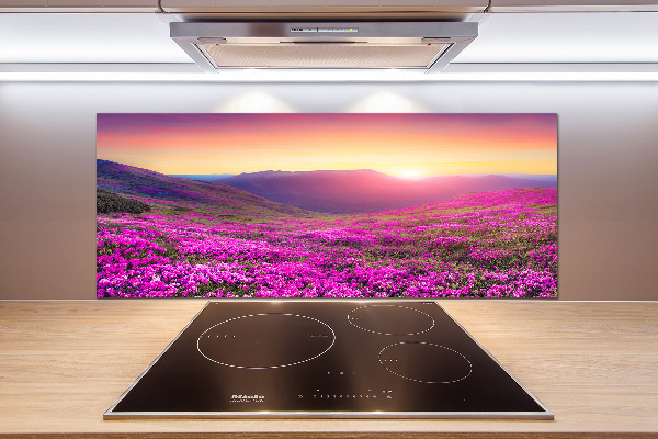 Rivestimento parete cucina con motivo Colline rosa