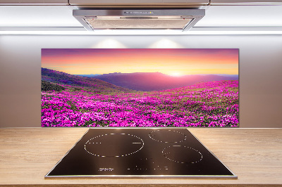 Rivestimento parete cucina con motivo Colline rosa