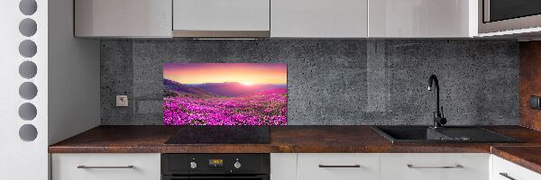 Rivestimento parete cucina con motivo Colline rosa
