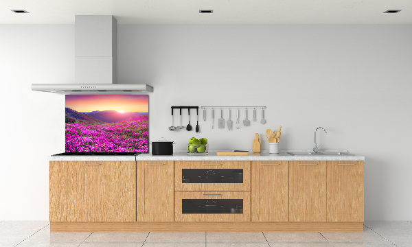Rivestimento parete cucina con motivo Colline rosa