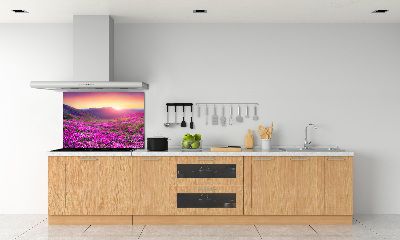 Rivestimento parete cucina con motivo Colline rosa