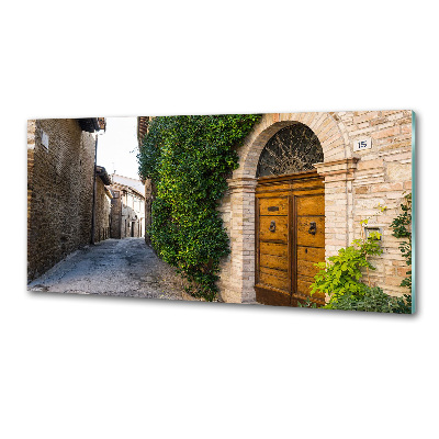 Rivestimento parete cucina dalla grafica ispirata a una strada affascinante