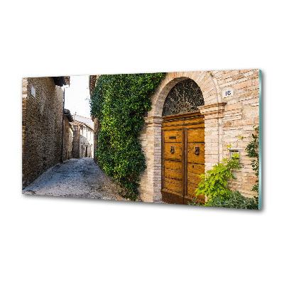 Rivestimento parete cucina dalla grafica ispirata a una strada affascinante