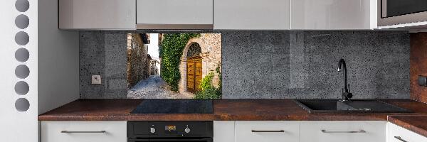Rivestimento parete cucina dalla grafica ispirata a una strada affascinante