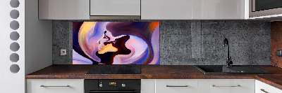 Pannello paraschizzi cucina con motivo astratto
