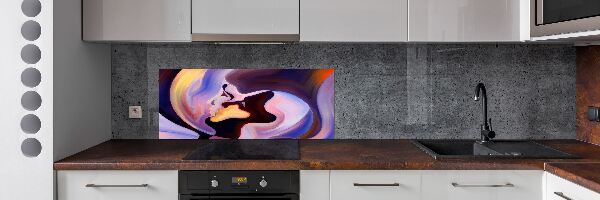 Pannello paraschizzi cucina con motivo astratto