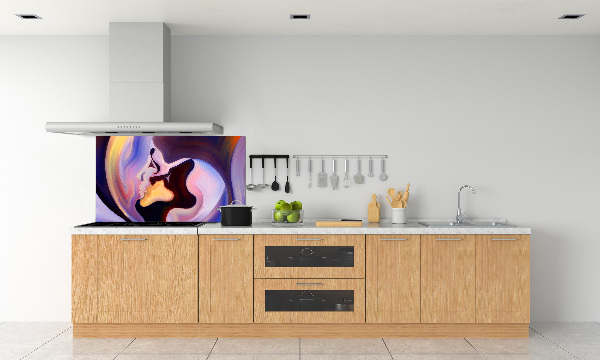 Pannello paraschizzi cucina con motivo astratto
