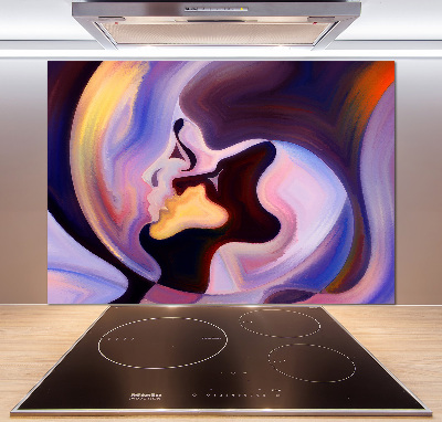 Pannello paraschizzi cucina con motivo astratto