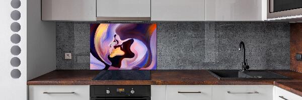 Pannello paraschizzi cucina con motivo astratto