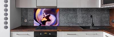 Pannello paraschizzi cucina con motivo astratto