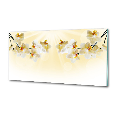 Pannello paraschizzi cucina con motivo orchidea