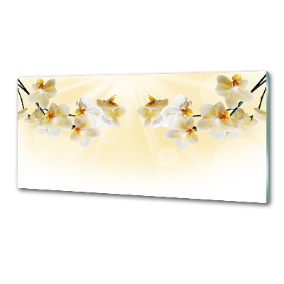 Pannello paraschizzi cucina con motivo orchidea