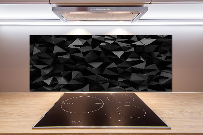 Rivestimento parete cucina con motivo ad astrazione 3D