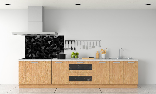 Rivestimento parete cucina con motivo ad astrazione 3D