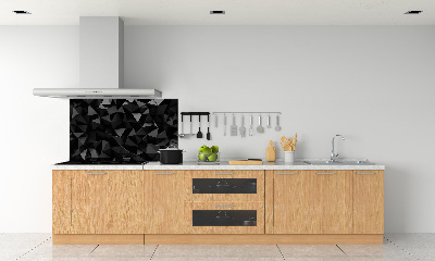 Rivestimento parete cucina con motivo ad astrazione 3D