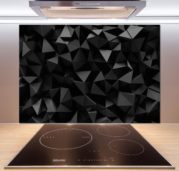 Rivestimento parete cucina con motivo ad astrazione 3D