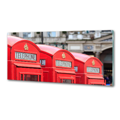 Pannello paraschizzi cucina con stampa a tema telefono pubblico