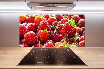Pannello paraschizzi cucina con motivo a fragole