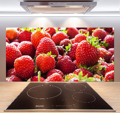 Pannello paraschizzi cucina con motivo a fragole