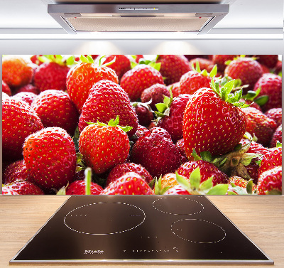 Pannello paraschizzi cucina con motivo a fragole