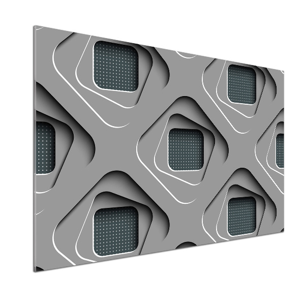 Pannello retrocucina con motivo ad astrazione 3D
