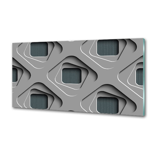 Pannello retrocucina con motivo ad astrazione 3D