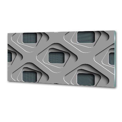 Pannello retrocucina con motivo ad astrazione 3D
