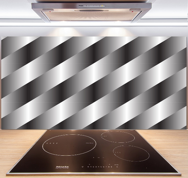 Pannello paraschizzi cucina con motivo a strisce astratte