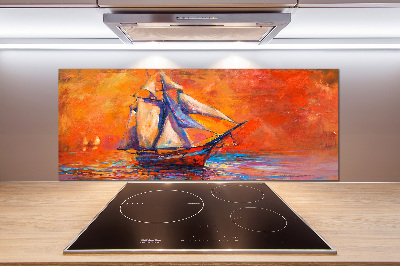 Pannello paraschizzi cucina con motivo Astronave