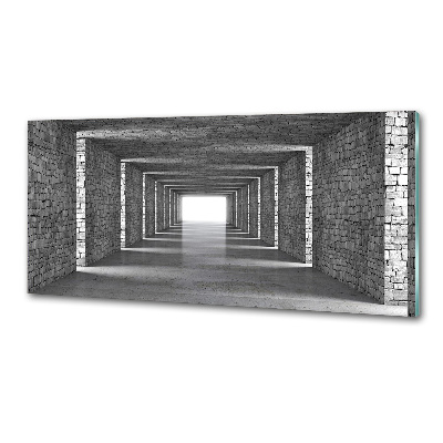 Pannello retrocucina con motivo a tunnel di mattoni