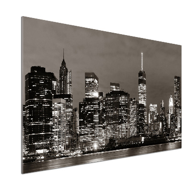Pannello paraschizzi cucina con stampa raffigurante Manhattan, New York