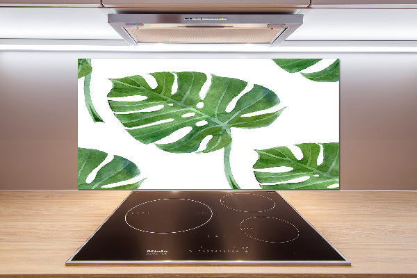 Pannello paraschizzi cucina con motivo Monstera