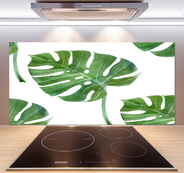 Pannello paraschizzi cucina con motivo Monstera