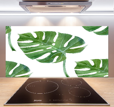 Pannello paraschizzi cucina con motivo Monstera