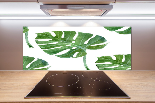 Pannello paraschizzi cucina con motivo Monstera
