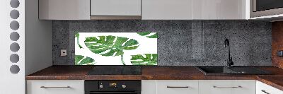 Pannello paraschizzi cucina con motivo Monstera