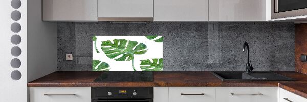 Pannello paraschizzi cucina con motivo Monstera