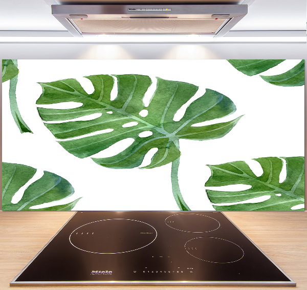 Pannello paraschizzi cucina con motivo Monstera
