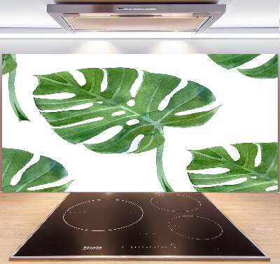 Pannello paraschizzi cucina con motivo Monstera
