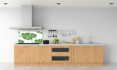 Pannello paraschizzi cucina con motivo Monstera