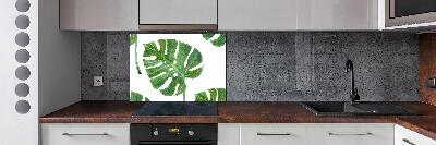 Pannello paraschizzi cucina con motivo Monstera
