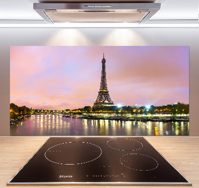 Rivestimento parete cucina con stampa della Torre Eiffel di Parigi