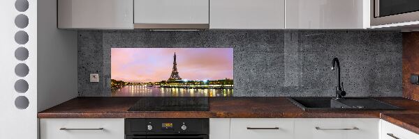 Rivestimento parete cucina con stampa della Torre Eiffel di Parigi