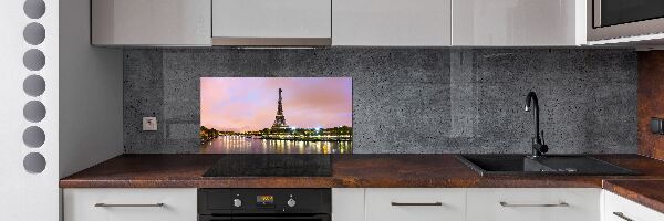 Rivestimento parete cucina con stampa della Torre Eiffel di Parigi