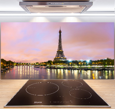 Rivestimento parete cucina con stampa della Torre Eiffel di Parigi