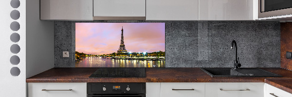 Rivestimento parete cucina con stampa della Torre Eiffel di Parigi